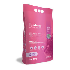 Lindocat (Ліндокет) Advanced Clumping + Baby Powder - Наповнювач для котячих туалетів бентонітовий білий з ароматом дитячої присипки 10 л