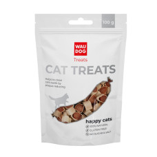 Waudog (Ваудог) Treats Happy Cats Маленькі суші з лососем - Ласощі для котів 100 г