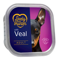 Lovely Hunter (Лавли Хантер) Dog Adult With Veal - Влажный корм для собак с телятиной 150 г