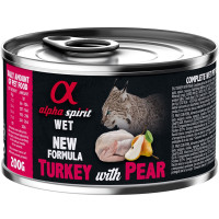 Alpha Spirit (Альфа Спирит) Turkey With Pear - Влажный корм для кошек с индейкой и грушей 200 г