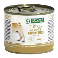 Nature’s Protection (Натур Протекшн) Dog Turkey & Lamb Light Adult All Breeds - Влажный корм для взрослых собак всех пород склонных к полноте с мясом индейки и ягнёнка 200 г