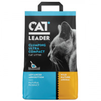 Cat Leader (Кэт Лидер) Clumping Wild Nature - Наполнитель бентонитовый для кошачьих туалетов ультракомкующийся со свежим ароматом 5 кг