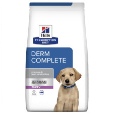 Hill’s (Хилс) Prescription Diet Dog Rice & Eggs Derm Complete Puppy All Breeds - Cухой лечебный корм для щенков всех пород при пищевой аллергии и атопическом дерматите с рисом и яйцом 1.5 кг