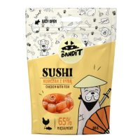 Mr. Bandit (Мр. Бандит) Dog Sushi Chicken&Fish - Лакомство для собак суши с курицей и рыбой 80 г