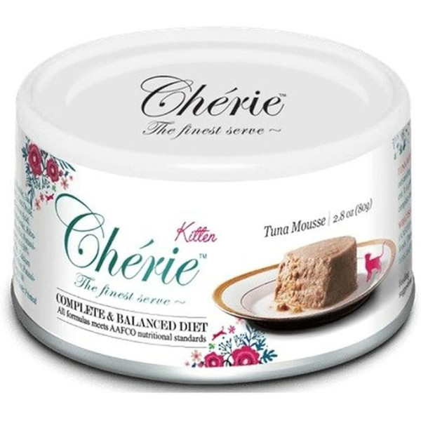 Cherie (Чери) Kitten Complete&Balanced Mousse Tuna - Влажный корм для котят нежный мусс с тунцем 80 г