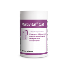 Dolfos (Долфос) Cat Multivital - Вітамінний комплекс для котів будь-якого віку що включає необхідні вітаміни, мінерали та амінокислоти 500 таб.