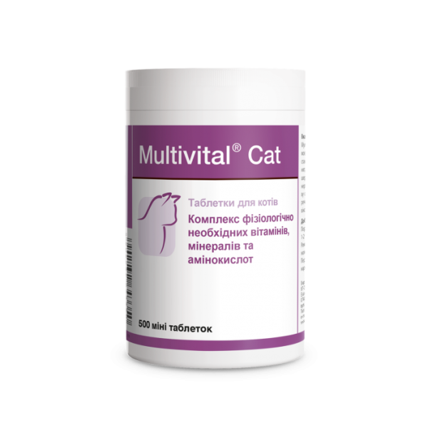 Dolfos (Долфос) Cat Multivital - Витаминный комплекс для котов любого возраста включающий необходимые витамины, минералы и аминокислоты 500 таб.