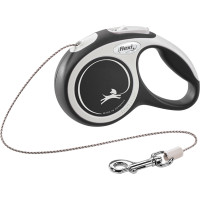 Повідець-рулетка Flexi New Comfort трос XS Black (3 м; до 8 кг)