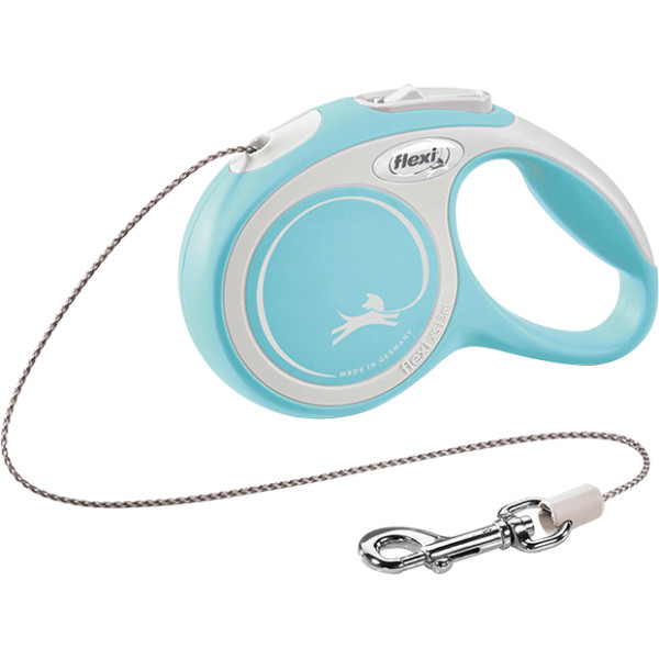 Повідець-рулетка Flexi New Comfort трос XS Blue (3 м; до 8 кг)