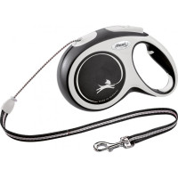 FLEXI NEW COMFORT BLACK (8 М; ДО 20 КГ) повідець-рулетка для собак - M