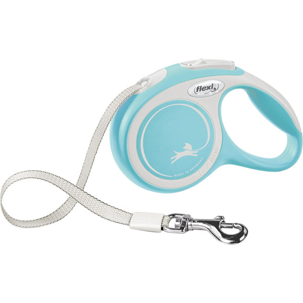 Повідець-рулетка Flexi New Comfort стрічка XS Blue (3 м; до 12 кг)