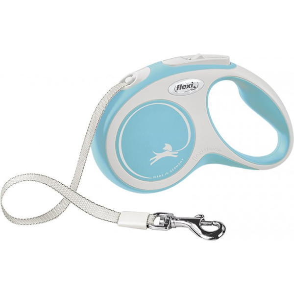 Повідець-рулетка Flexi New Comfort стрічка S Blue (5 м; до 15 кг)