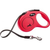 FLEXI CLASSIC RED (5 М; ДО 15 КГ) повідець-рулетка для собак - S