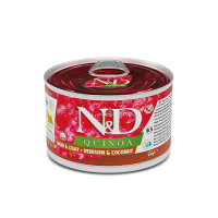 Farmina (Фармина) Dog N&D Quinoa Grain Free Venison & Coconut Skin & Coat Adult Mini - Влажный беззерновой корм для взрослых собак мелких пород для здоровья кожи и шерсти с мясом оленины и кокосом 140 г