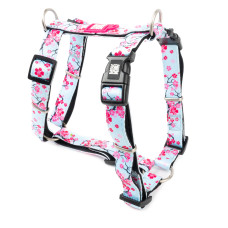 Max & Molly (Макс Моллі) H-Harness Cherry Bloom - Шлея для собак з принтом вишневе цвітіння L
