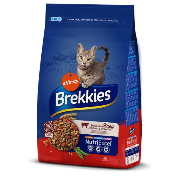 Brekkies (Брекис) Cat Beef - Сухой корм для кошек с говядиной 3.5 кг