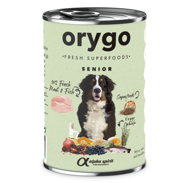 Orygo (Ориго) Dog Senior Pate Chicken & Legumes - Влажный корм для собак стареющего возраста с курицей и нутом 400г
