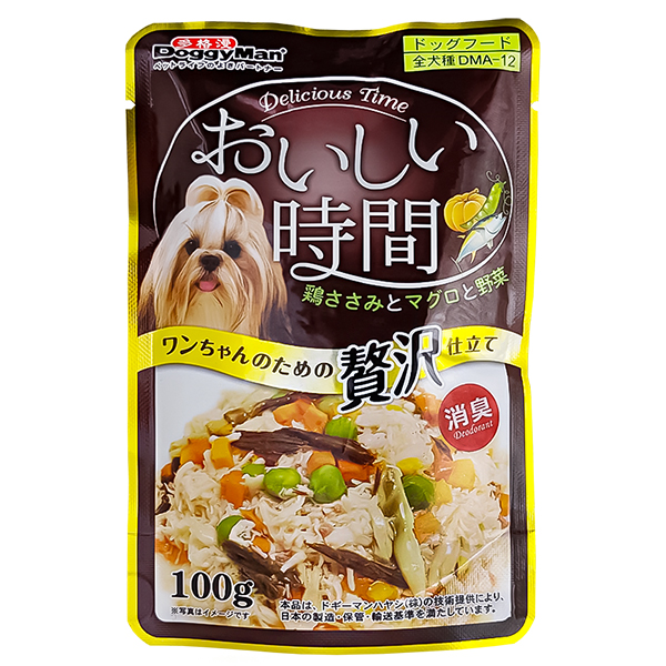 DoggyMan (Догимен) Low Fat Chicken, Tuna & Bonito - Влажный корм для собак любого возраста склонных к лишнему весу с мясом курицы, тунцом и макрелью в желе 100 г