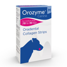 Orozyme (Орозим) Oradental Collagen Strips М - Жувальні смужки для гігієни ротової порожнини собак середніх порід 141 г