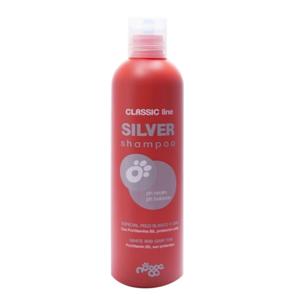Nogga (Ногга) Classic Line Silver For Adult Cat & Dog - Шампунь для взрослых собак и котов для восстановления цвета шерсти 250 мл