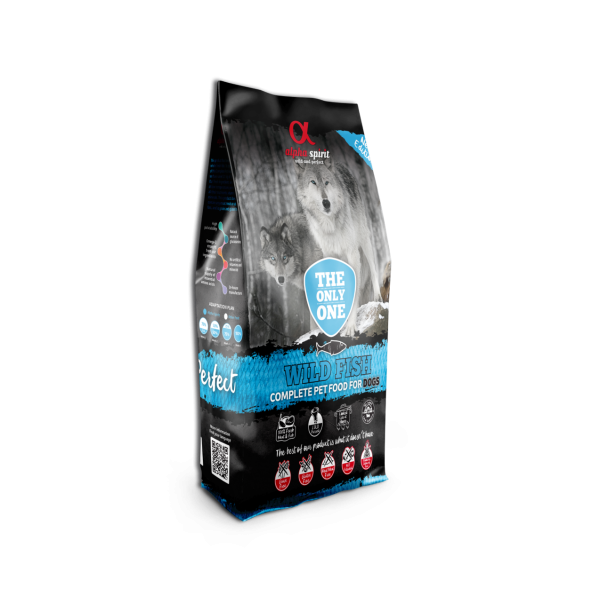 Alpha Spirit (Альфа Спирит) The Only One Fish - Сухой корм для собак всех пород и всех стадий жизни с рыбой 12 кг
