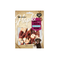 Flamingo (Фламинго) Dog Hapki Calcium bone Duck - Лакомство для собак кальцинированные косточки с уткой 75 г
