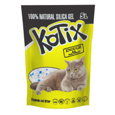 Kotix (Котікс) Natural Silica Gel - Наповнювач силікагелевий для котячих туалетів 5 л