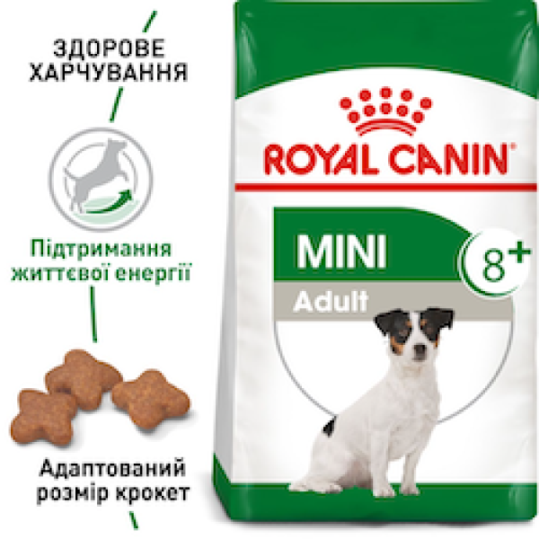 Royal Canin (Роял Канин) Mini Adult +8 - Cухой корм для собак малых пород старше 8 лет 4 кг