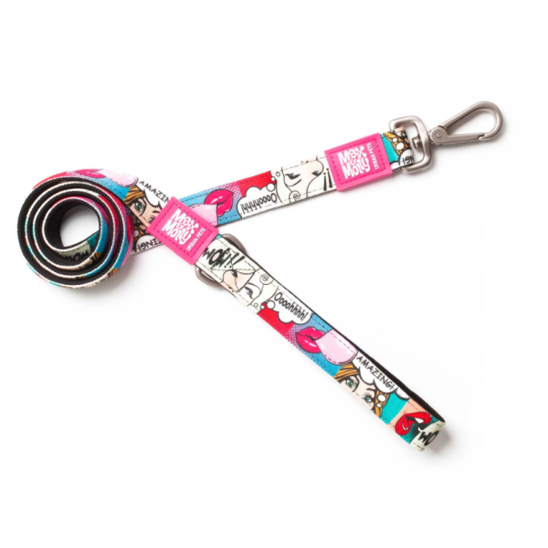 Max & Molly (Макс Молли) Short Leash Missy Pop S - Поводок короткий для собак с принтом Мисси Поп