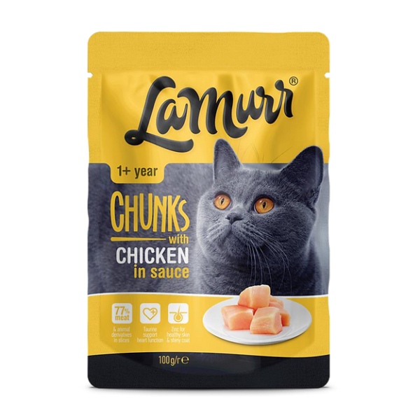 La Murr (Ля Мурр) Cat Chicken in Sauce - Влажный корм для кошек с курицей в соусе 100 г
