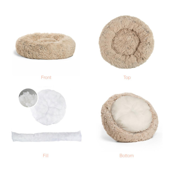 Outward Hound (Аутвард Хаунд) Best Friends Donut Shag Taupe Beige - Мягкое место для собак 76х76 см