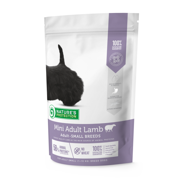 Nature’s Protection (Натур Протекшн) Mini Adult Small Breeds With Lamb - Сухой корм для взрослых собак маленких пород с ягненком 0.5 кг