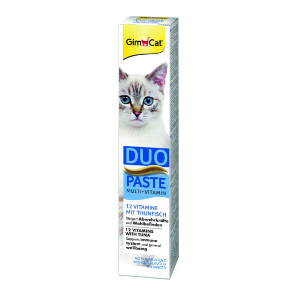 GimCat (ДжимКет) DUO PASTE Multi-vitamin 12 vitamins with tuna - Паста для кошек 12 витаминов и тунец 50 г