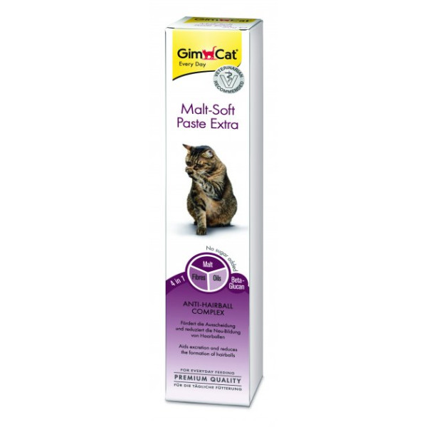 GimCat (ДжимКет) Every Day Malt-Soft Paste Extra - Паста для котів, виведення шерсті зі шлунку 100 г