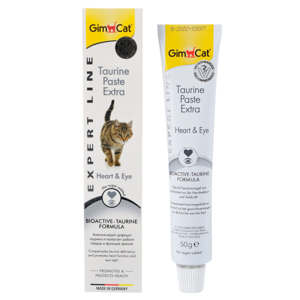 GimCat (ДжимКет) Expert Line Taurine Extra - Паста для кошек, поддержка сердца и зрения 50 г