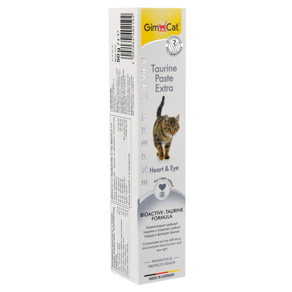 GimCat (ДжимКет) Expert Line Taurine Extra - Паста для кошек, поддержка сердца и зрения 50 г