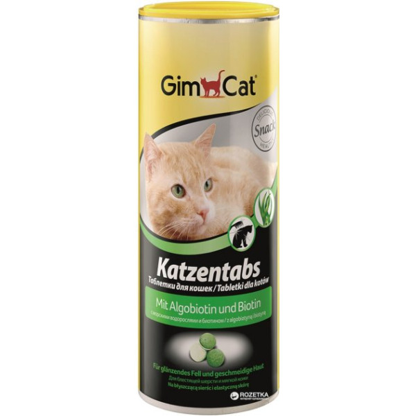 GimCat (ДжимКет) Katzentabs - Витамины для кошек, алгобиотин таблетки 425 г