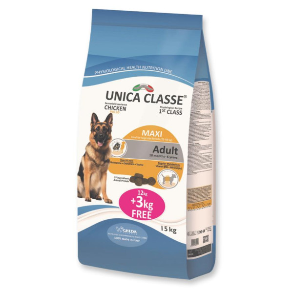 Unica (Уника) Classe Maxi Dog Chicken - Сухой корм для взрослых собак больших пород курица 15 кг