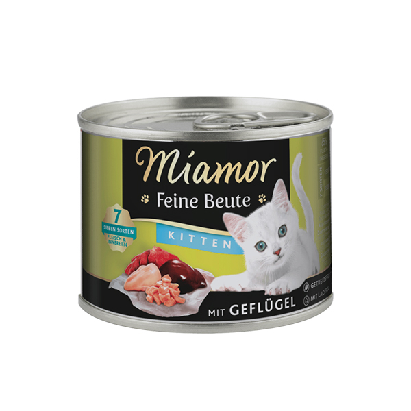 Miamor (Миамор) Kitten Feine Beute with Poultry - Влажный корм для котят беззерновой с домашней птицей 185 г