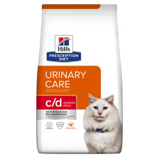 Hill`s (Хiлс) Prescription Diet Cat Chicken C/D Multicare Stress Urinary Care Adult – Сухий лікувальний корм для дорослих котів при захворюваннях сечовивідних шляхів та протидія стресу з м’ясом курки 8 кг