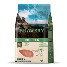 Bravery (Бравері) Puppy Max/Med Breed Chicken - Сухий корм для цуценят великих та середніх порід беззерновий з куркою 12 кг