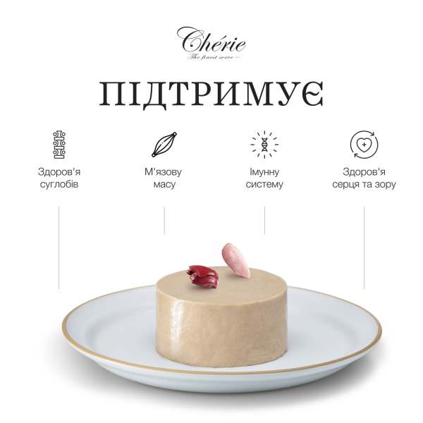 Cherie (Чери) Cat Grain Free Chicken Mousse Senior - Влажный беззерновой корм для котов пожилого возраста мусс с мясом курицы 90 г Cherie (Чери) Cat Grain Free Chicken Mousse Senior - Влажный беззерновой корм для котов пожилого возраста мусс с мясом курицы 90 г