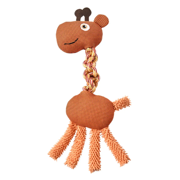 Misoko (Мисоко) Dog Toy Durable Bungee Giraffe - Игрушка для собак прочная банджи жираф 47 см