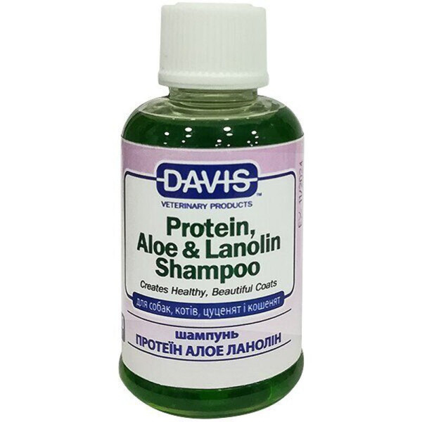 Davis (Девіс) Protein & Aloe & Lanolin Shampoo - Шампунь для собак і котів, 1:12, 50 мл