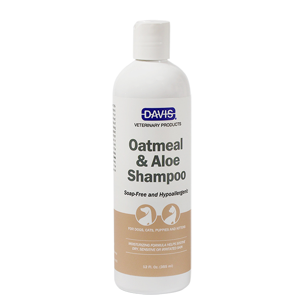 Davis (Девис) Oatmeal & Aloe Shampoo For Cats & Dogs All Life Stages - Гипоаллергенный шампунь для собак и котов любого возраста овсяная мука с алоэ 355 мл