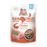 Brit (Брит) Raw Treat Indoor & Antistress Freeze-dried - Лакомство для кошек с курицей, 40 г