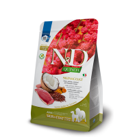 Farmina (Фармина) Dog Grain Free N&D Quinoa, Skin & Coat Duck Medium & Maxi - Сухой корм для здоровья кожи и шерсти собак с уткой, киноа, кокосом и куркумой 2.5 кг