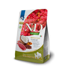 Farmina (Фарміна) Dog Grain Free N&D Quinoa, Skin & Coat Duck Medium & Maxi - Сухий корм для здоров’я шкіри та шерсті собак з качкою, кіноа, кокосом і куркумою 2.5 кг
