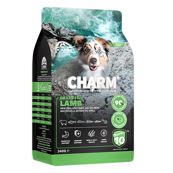 Charm (Шарм) Grass-Fed Lamb - Сухой беззерновой корм для собак с ягненком 340 г