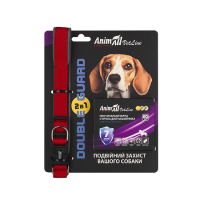 Animall (Энимал) Vetline Dog Double Guard Set Collar & Antiparasitic Tape Red - Набор для собак ошейник с противопаразитарной лентой красный 32-40 см